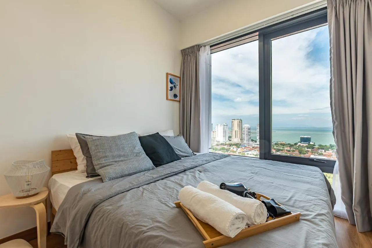 Апартаменты Momento Stay Georgetown 10Pax 乔治市中心-海景房seaview Room
